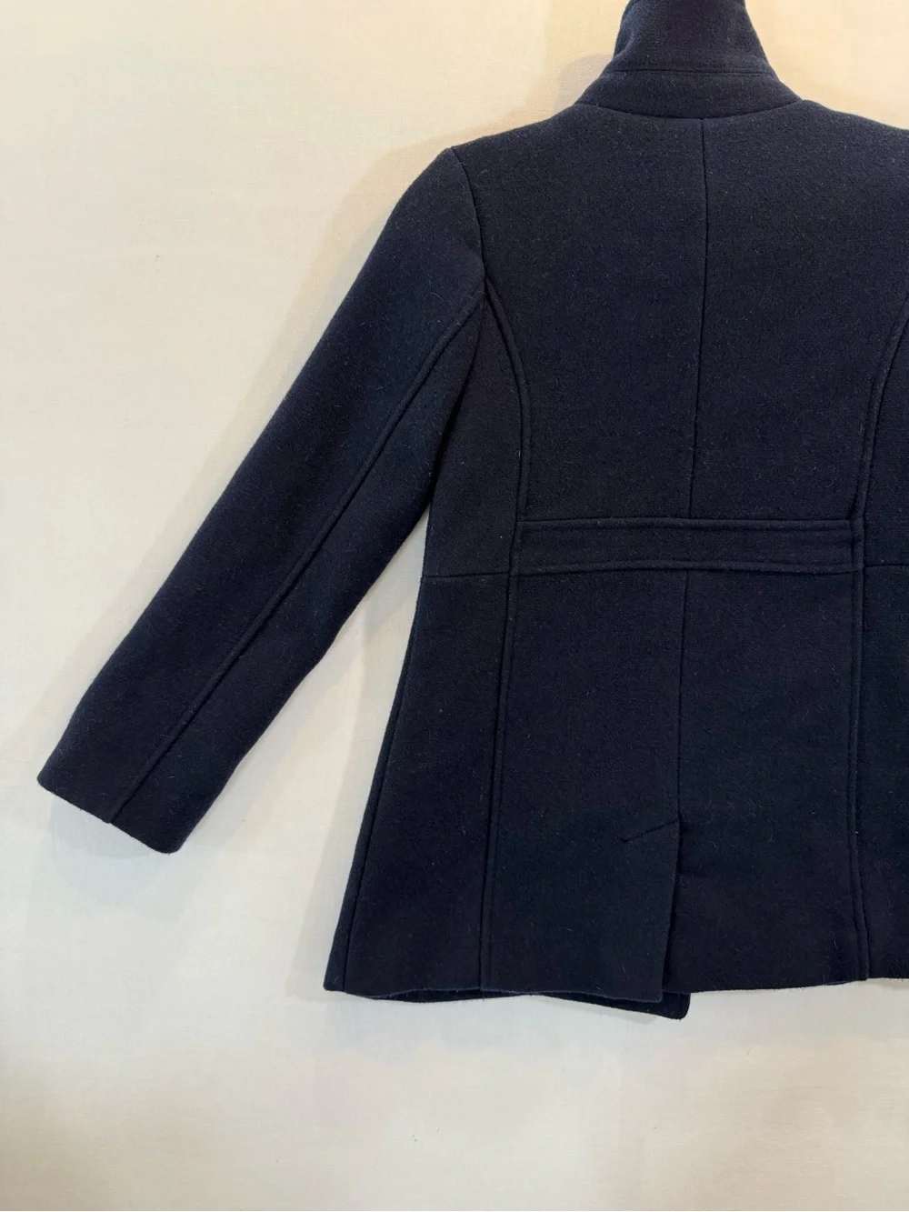 GAP Navy Double-Breasted Pea Coat with Gold Buttons